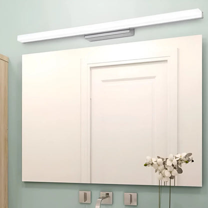 Lumière de Miroir en Acier Inoxydable Moderne pour Salle de Bain - Luminenza - Argent