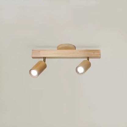 Plafonnier en bois nordique rotatif réglable en simple, duo, trio et quatuor - Luminenza - Bois