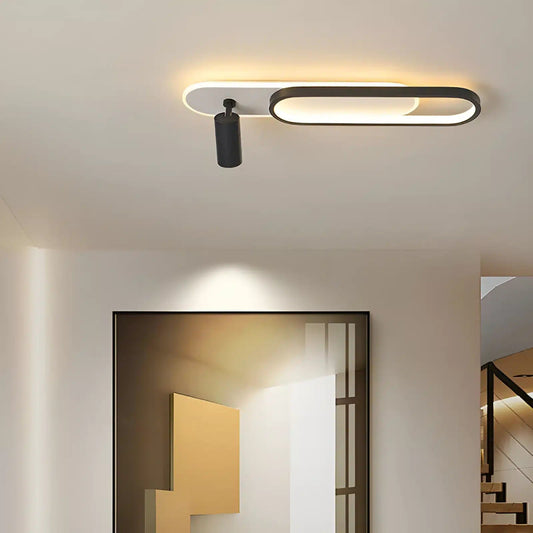 Plafonnier LED au Design Moderne 1 ampoule en plusieurs tailles pour Salon - Luminenza - Blanc