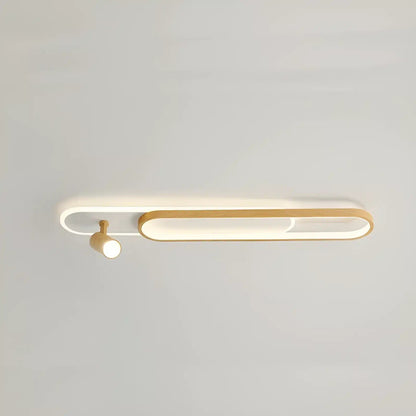 Plafonnier LED au Design Moderne 1 ampoule en plusieurs tailles pour Salon - Luminenza - Bois
