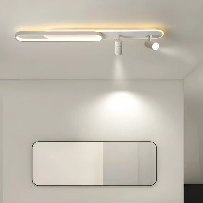 Plafonnier LED au Design Moderne 2 ampoules en plusieurs tailles pour Salon - Luminenza - Blanc
