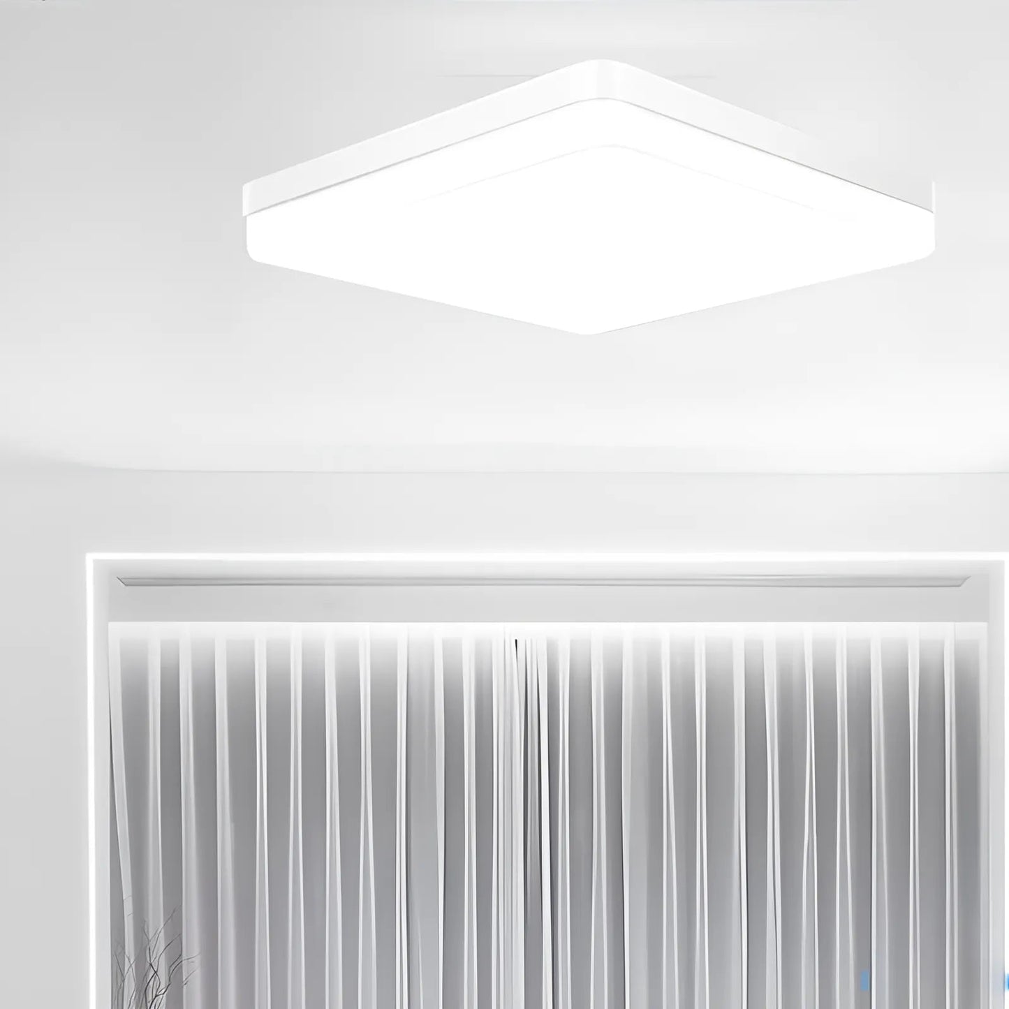 Plafonnier LED au Design Moderne, Éclairage d'Intérieur - Luminenza - Blanc