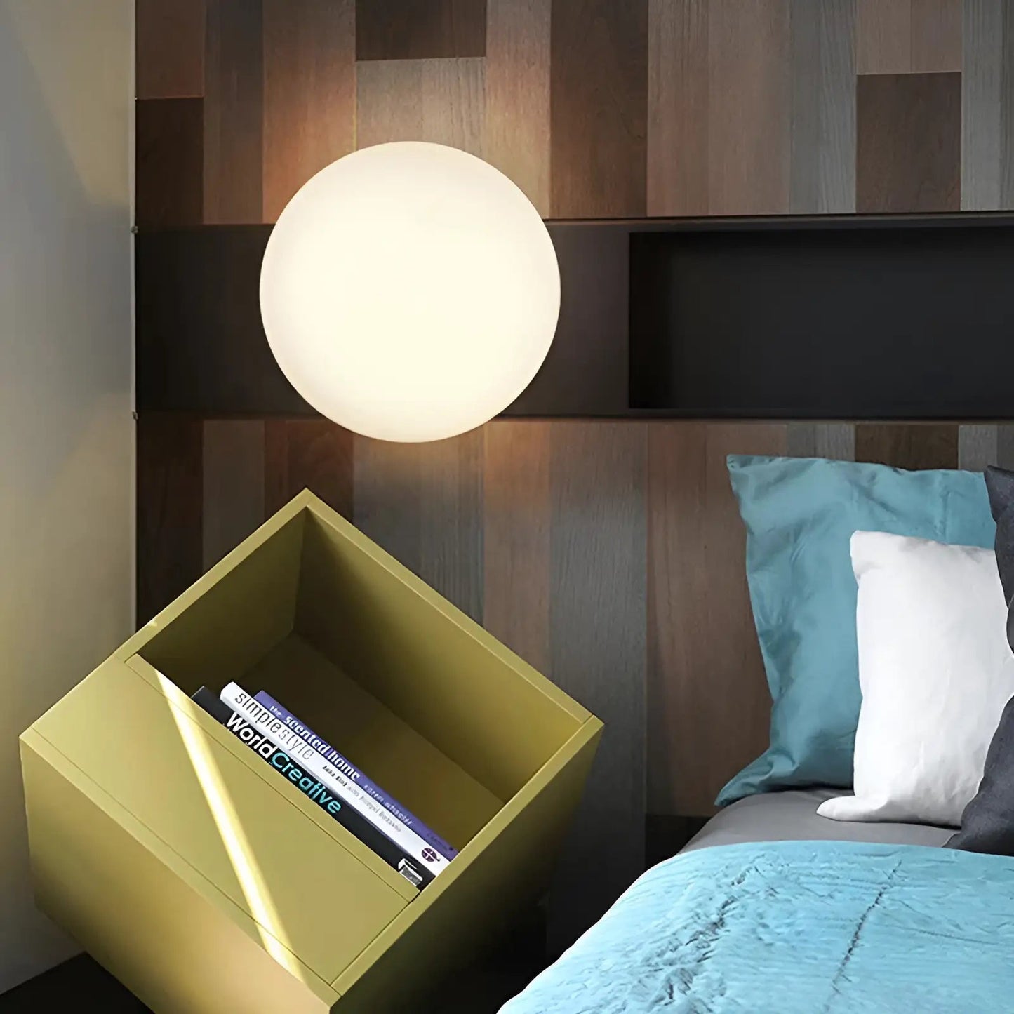 Plafonnier LED en forme de bulle de lumière pour salon - Luminenza - Blanc