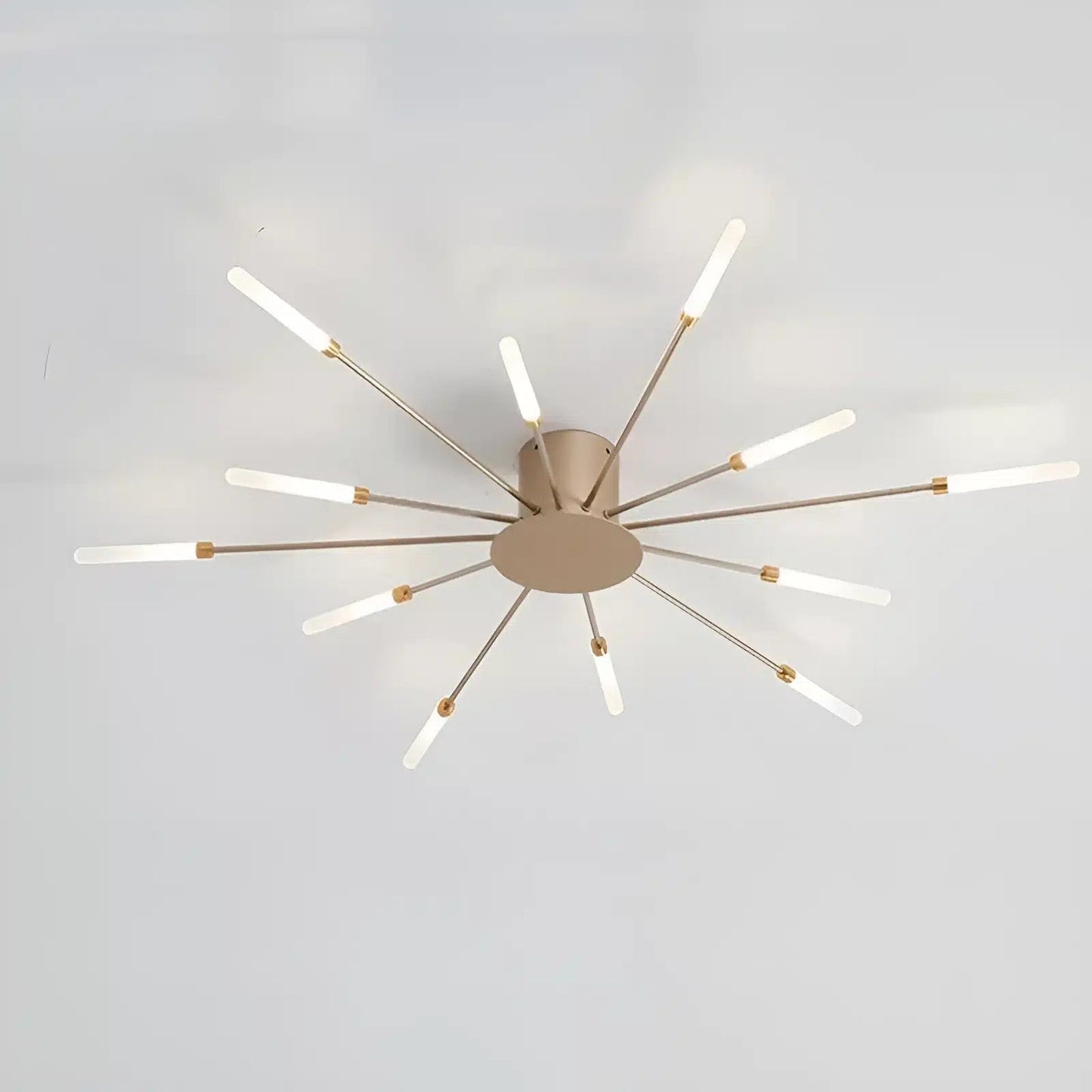 Plafonnier LED Moderne Effet Feux d'Artifice pour Salon - Luminenza - Doré