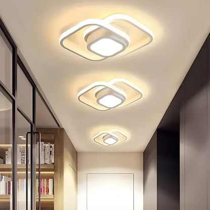 Plafonnier LED Moderne en forme de cadre pour salon - Luminenza - Blanc