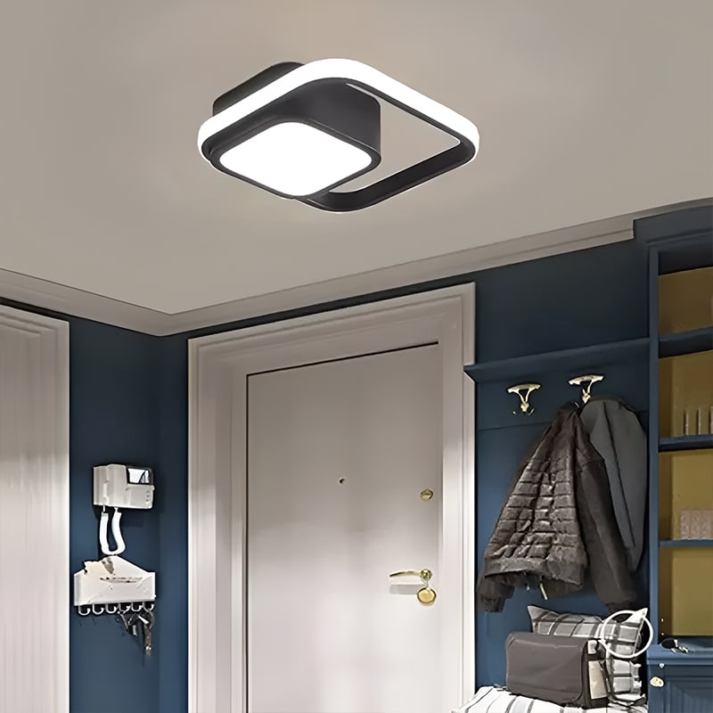 Plafonnier LED Moderne en forme de cadre pour salon - Luminenza - Blanc