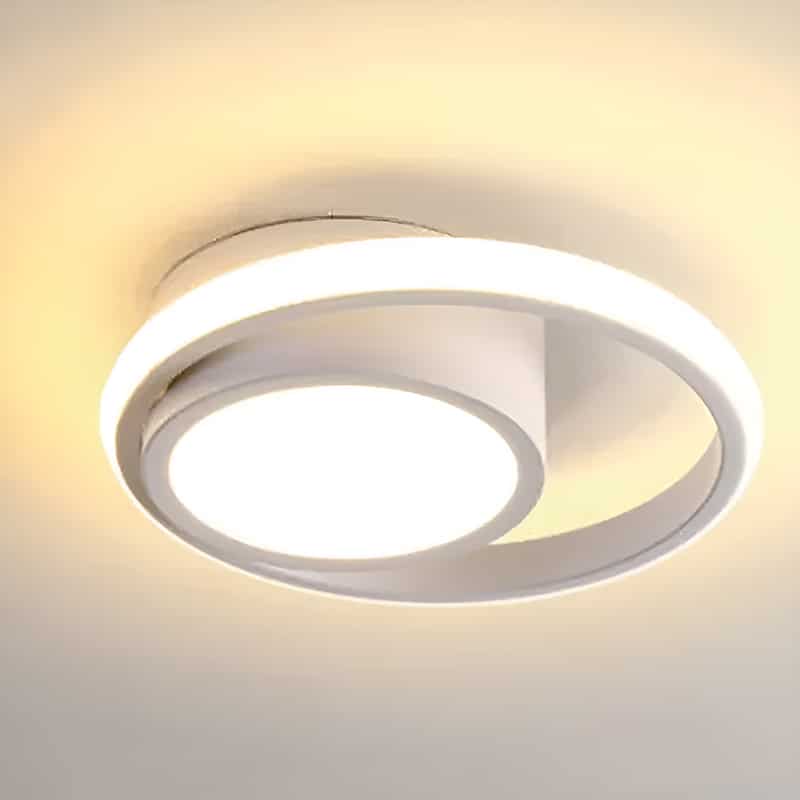 Plafonnier LED Moderne en forme d'orbe pour salon - Luminenza - Blanc