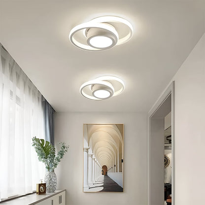 Plafonnier LED Moderne en forme d'orbe pour salon - Luminenza - Blanc