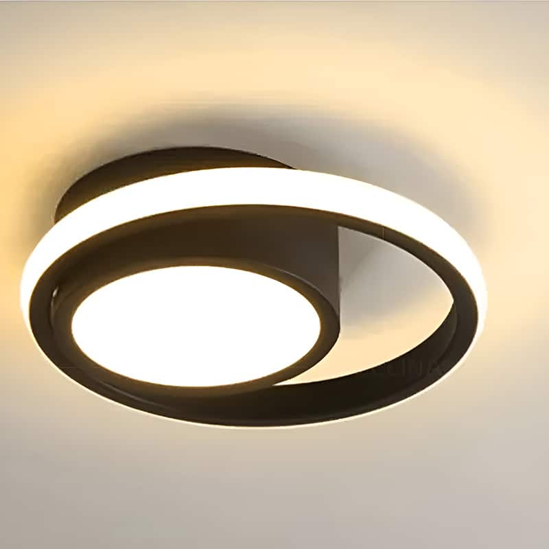 Plafonnier LED Moderne en forme d'orbe pour salon - Luminenza - Noir