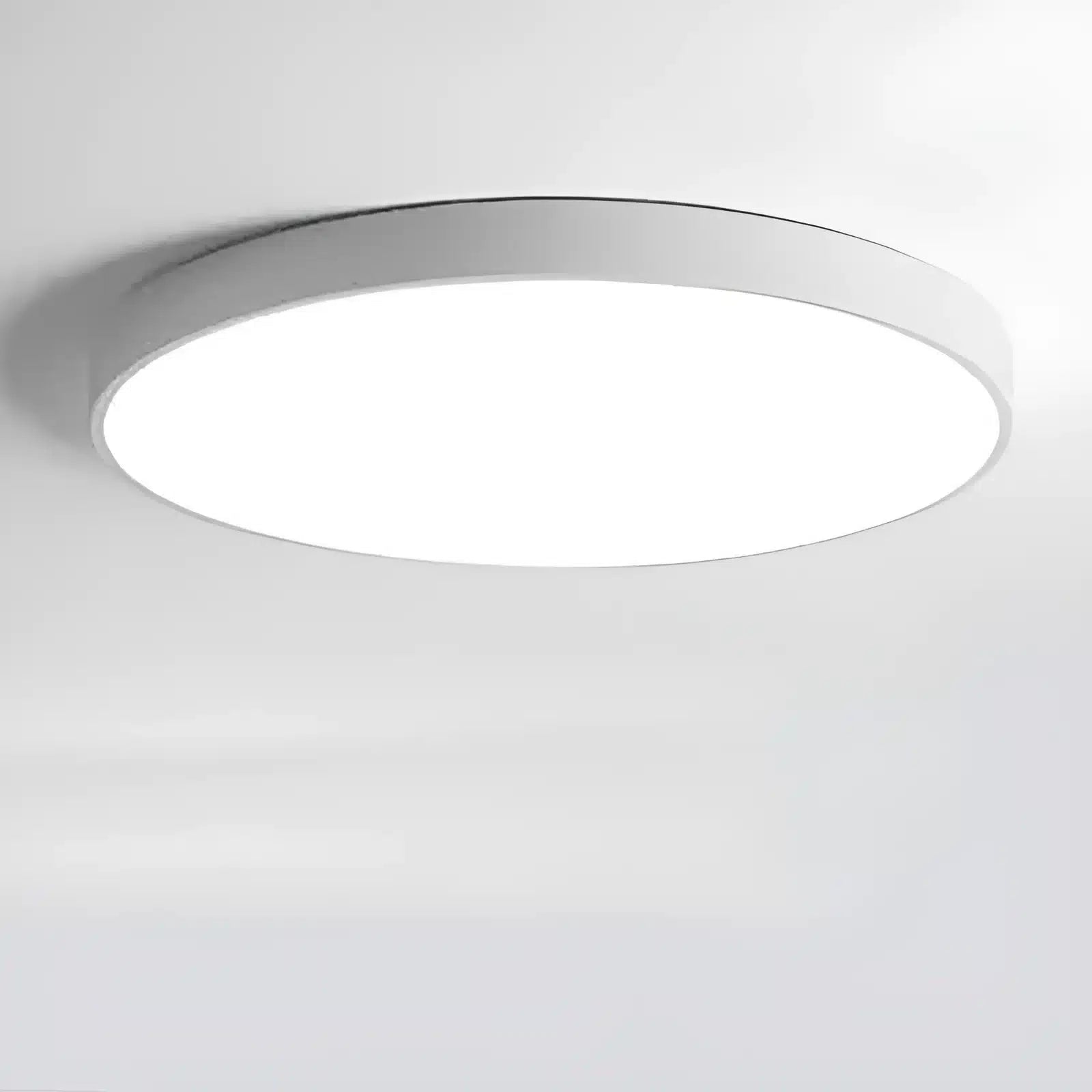 Plafonnier LED nordique circulaire pour salon - Luminenza - Blanc