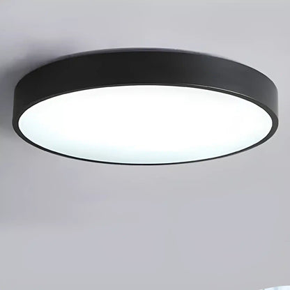 Plafonnier LED nordique circulaire pour salon - Luminenza - Noir