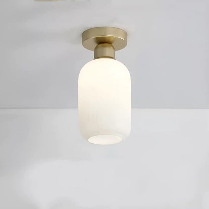 Plafonnier LED Nordique en Verre Semi - Encastré - Luminenza - Doré