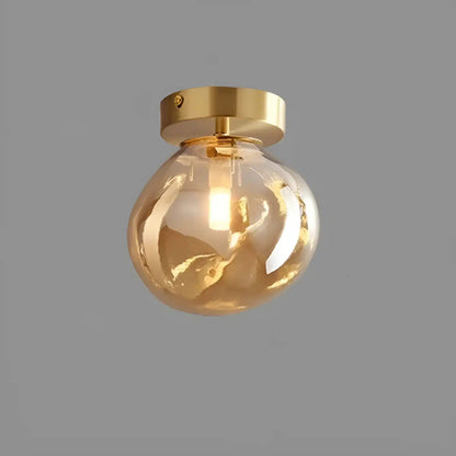 Plafonnier vintage en forme de goutte pour salon - Luminenza - Cognac