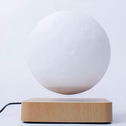 Veilleuse lune flottante magnétique pour chambre - Luminenza - Bois